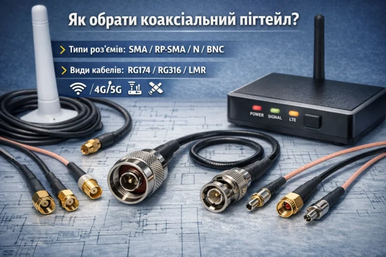 Детальніше про статтю Як обрати коаксіальний пігтейл: повний гід для новачків і професіоналів