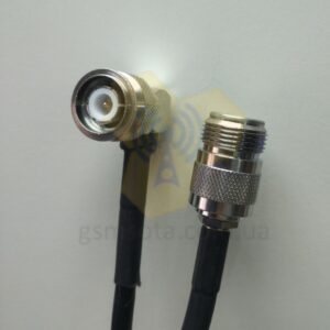 Кабельная сборка RG-58 TNC-male/N-female 2 м Telegartner угловой