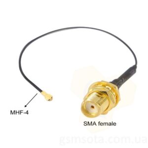 Пігтейл MHF4 завдовжки 15 см SMA female