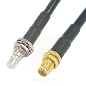 Пігтейл SMA female – QMA female RG223 20 см